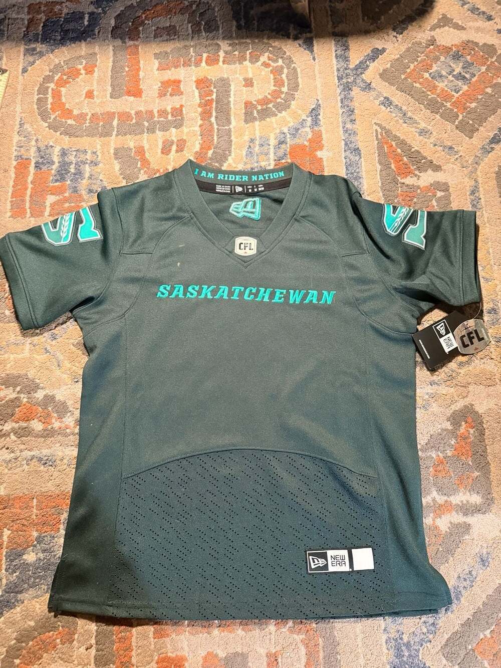 New Era Saskatchewan Roughriders Rider Nation Alternate Jersey Size Medium